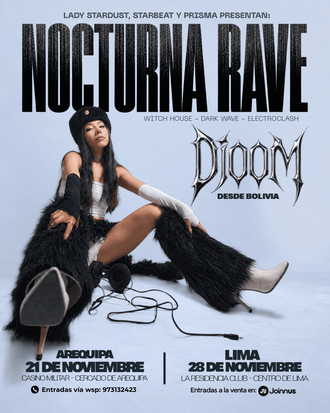 Flyer for Nocturna Rave - AREQUIPA